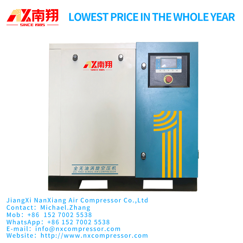 scroll compressor 2.2/3.7/5.5/7.5/15/22 plus Dry Compressing Vacuum Pump Oil-free scroll pump
