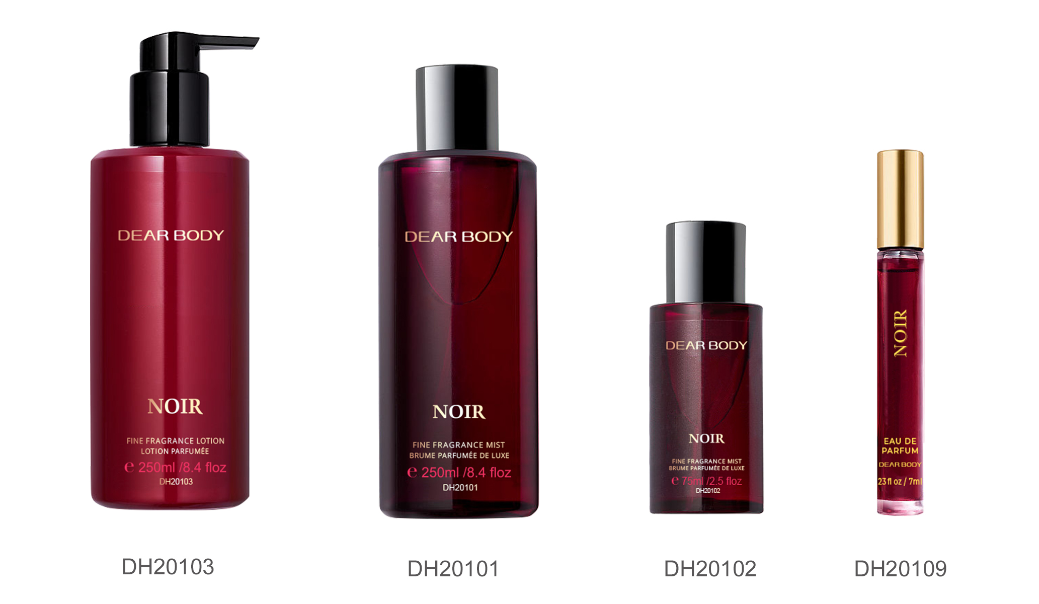 Noir Fine Fragrance Mist DH20101 250ml