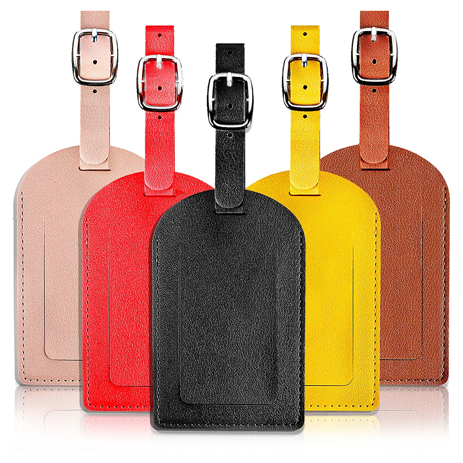New Design High Quality Customise Airline Multi Color Vintage Faux Leather Airline Luggage Tag