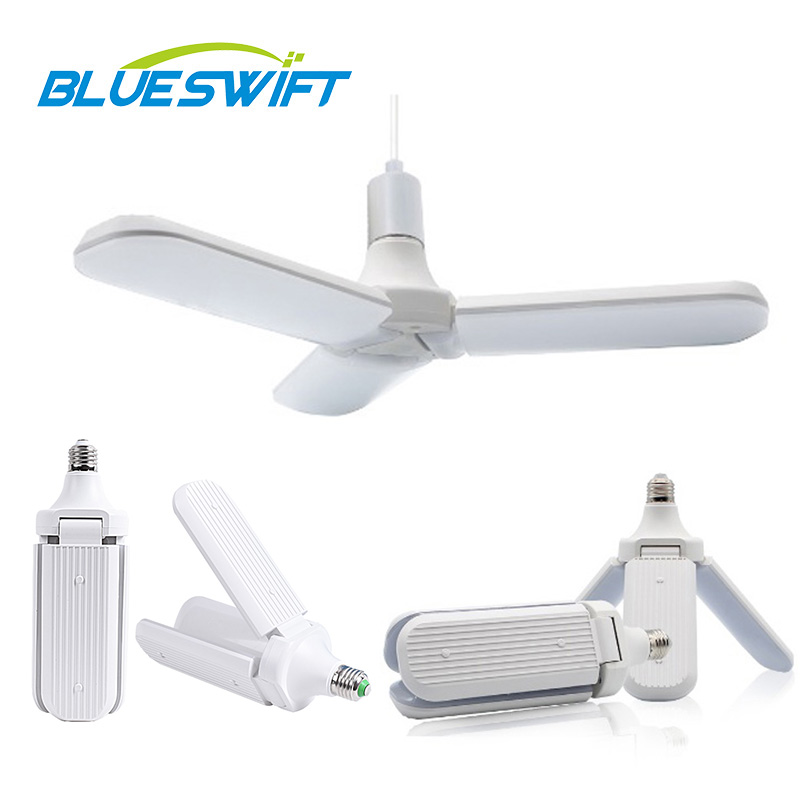Fan Bulb 110-240V E27 B22 2 Blade 3 Blade 4 Blade Led Bulb Fold Lighting and Circuitry Design
