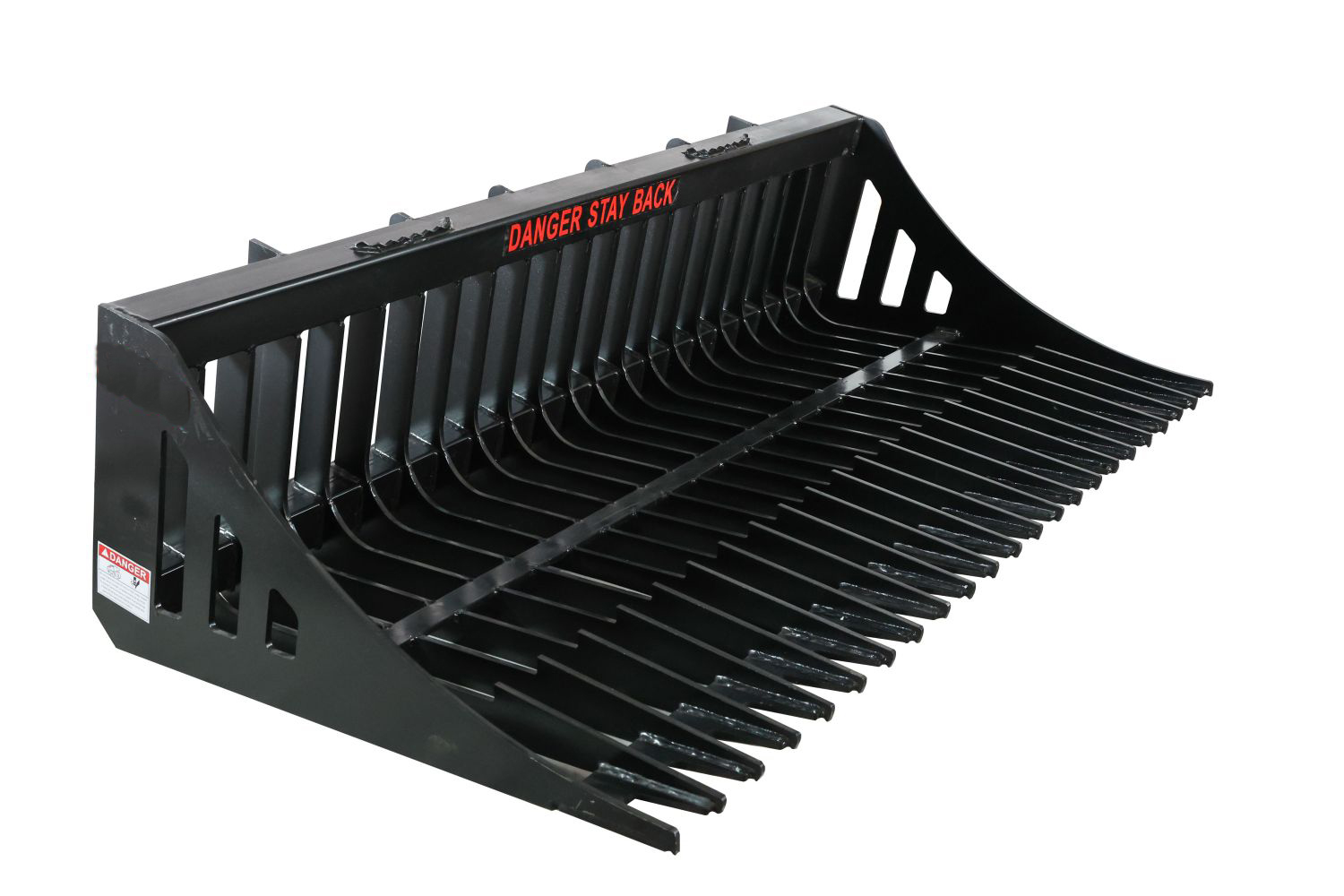 Construction Rock Bucket Attachment for Skid Steer Rake Bucket