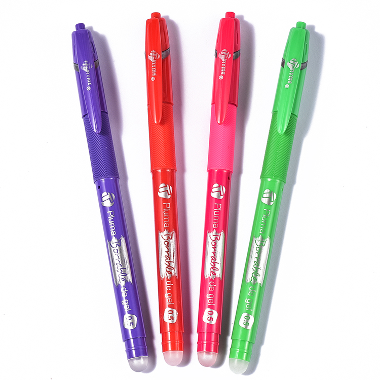 Factory directly sales School Stationery 0.5mm Heat Erasable Gel Pen With custom Logo colorful ink
