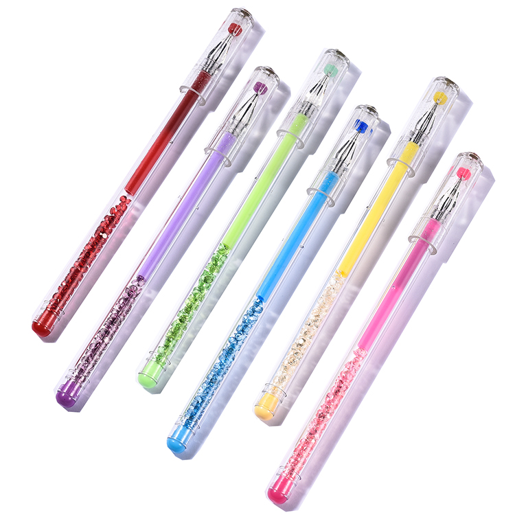 Factory direct supply cute kawaii cover diamond nib gel ink pen