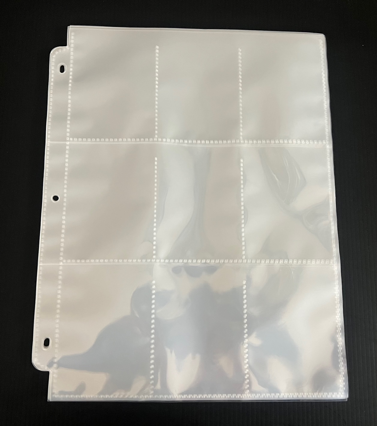 Sheet Protector, Punch Pocket, Document Wallet, Deck Protector, Game Card Protector, 9 Pocket Page