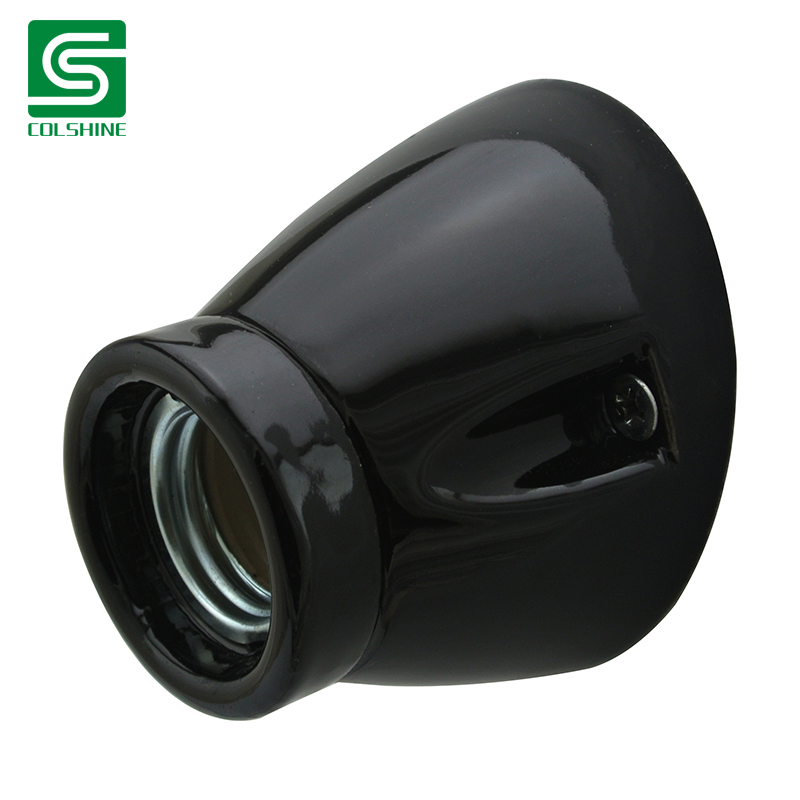 E27 Ceramic Ceiling or Wall Lamp with Light Holder in Vintage Style