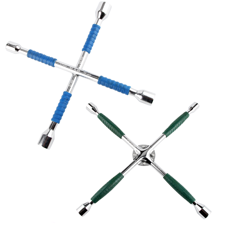 Cross wrench with handle