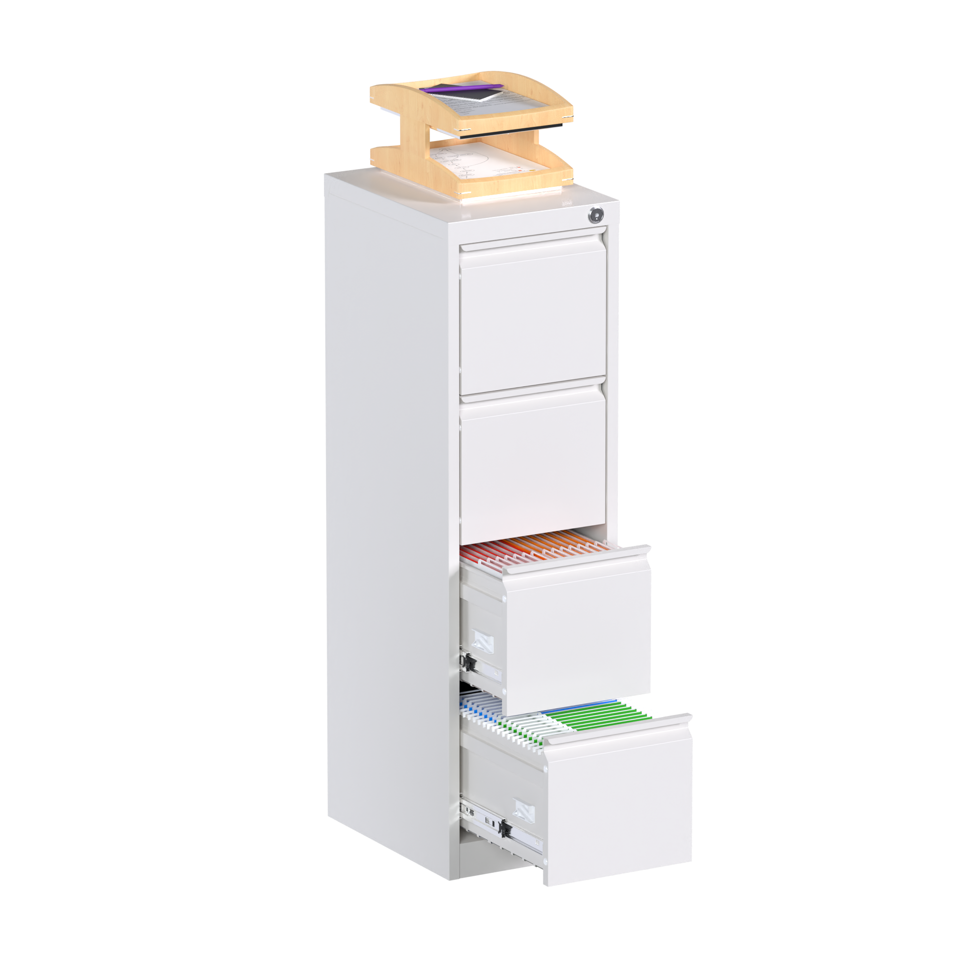 4 Draws Vertical Filing Cabinet