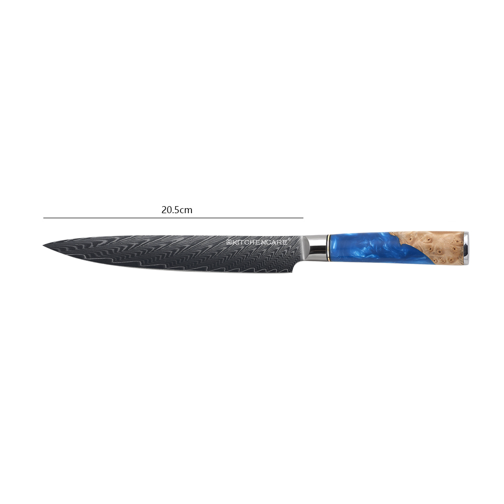 Hip-home Damascus steel cooking knife professional kitchen slicing knives
