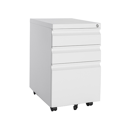 /3 Drawers Mobile Filing Cabinet with Integrated Handle