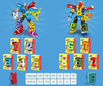 Russian Deformation Numbers Toys ( Big Size)