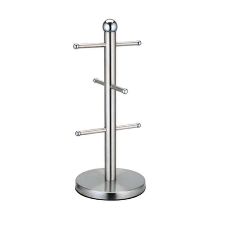Kitchen stainless steel cup holder countertop mug display stand drinkware hanging rack SW7335