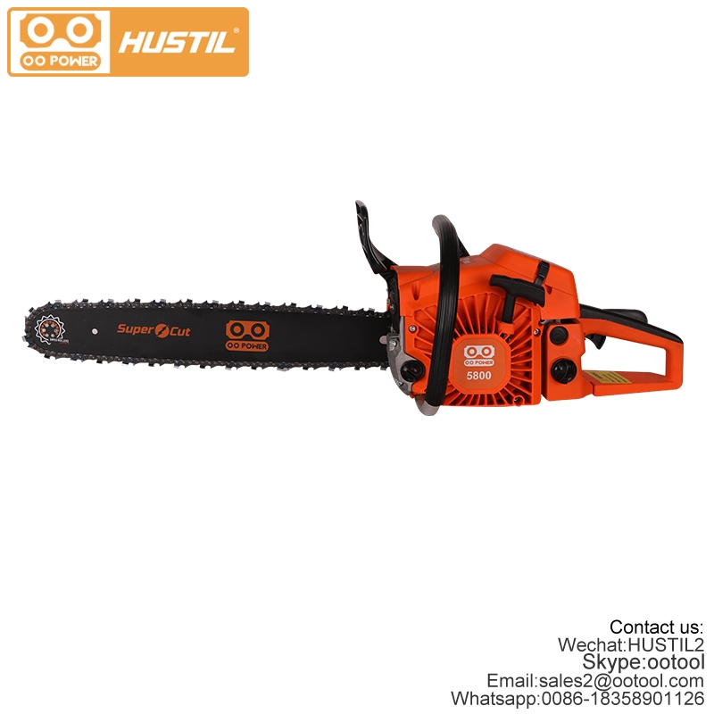 O O Power 22" 58cc 2stroke Chainsaw,2 stroke 5800 gas chainsaw for wood