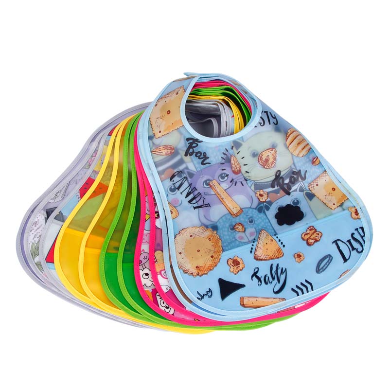 New Design Baby Bibs For Babies Boys Girls Eva Soft Adjustable Fit Waterproof Bibs For Eating