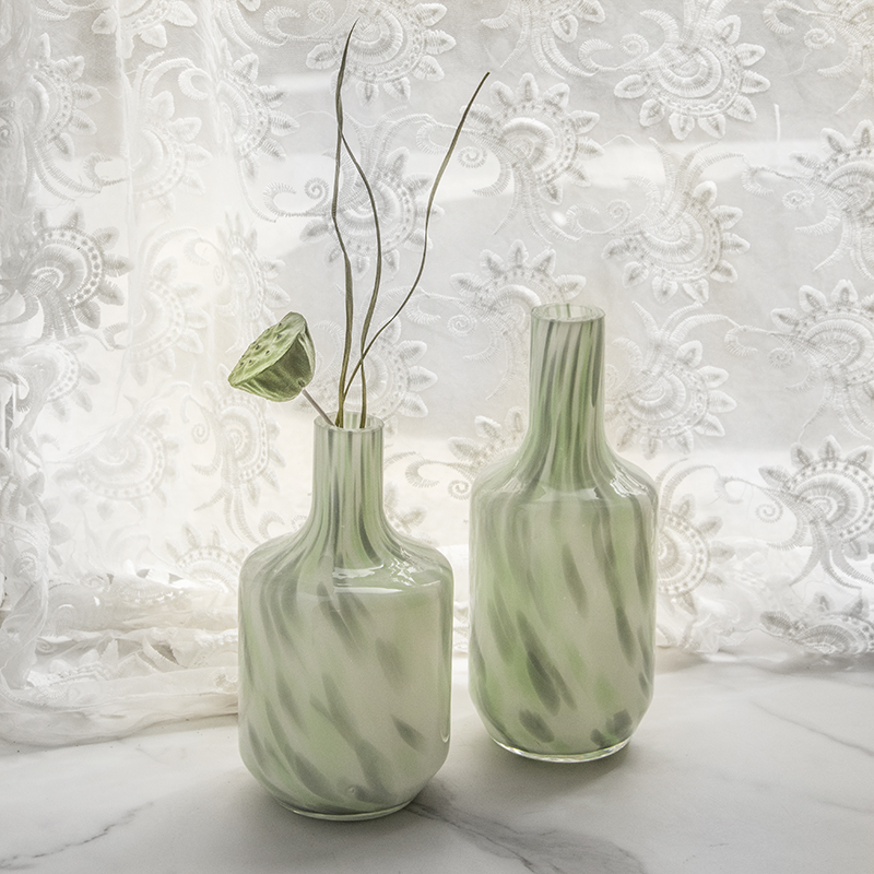 Handmade mouth-blown color art Vases CJ22-5/6 Dots HD50；HD41