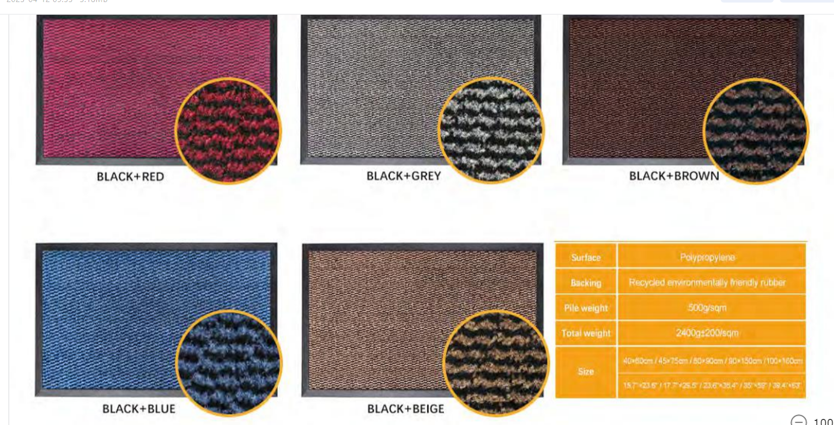 Graceline door mat Environment rubber door mat 3D king mat