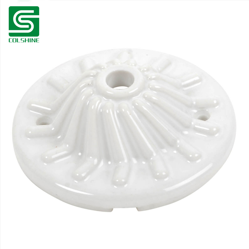 European Vintage Ceramic Large Ceiling Rose Light Accessory