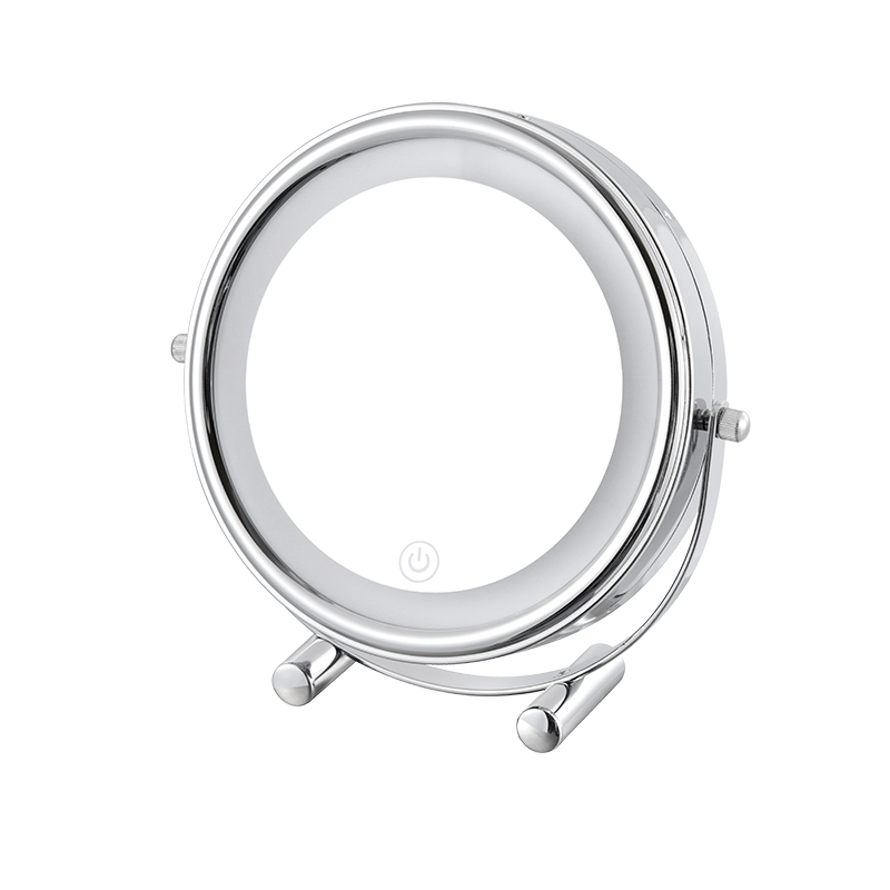 Good Price Silver touch Switch Round LED Makeup Mirror SW5863