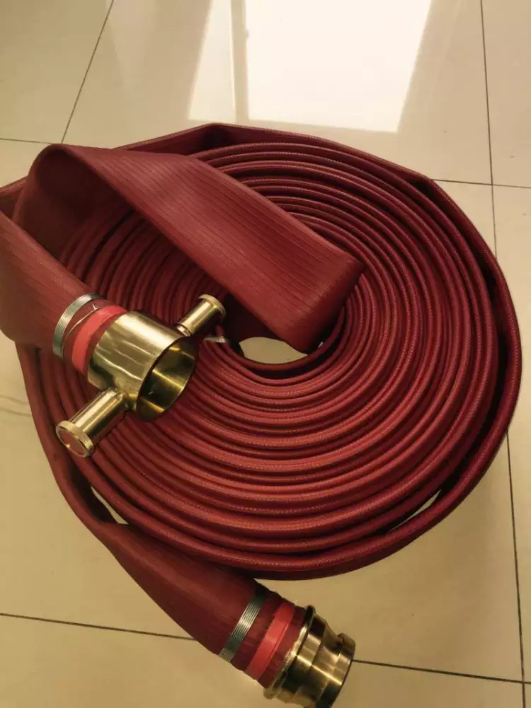 PVC Nitrile layflat hose with John morris coupling
