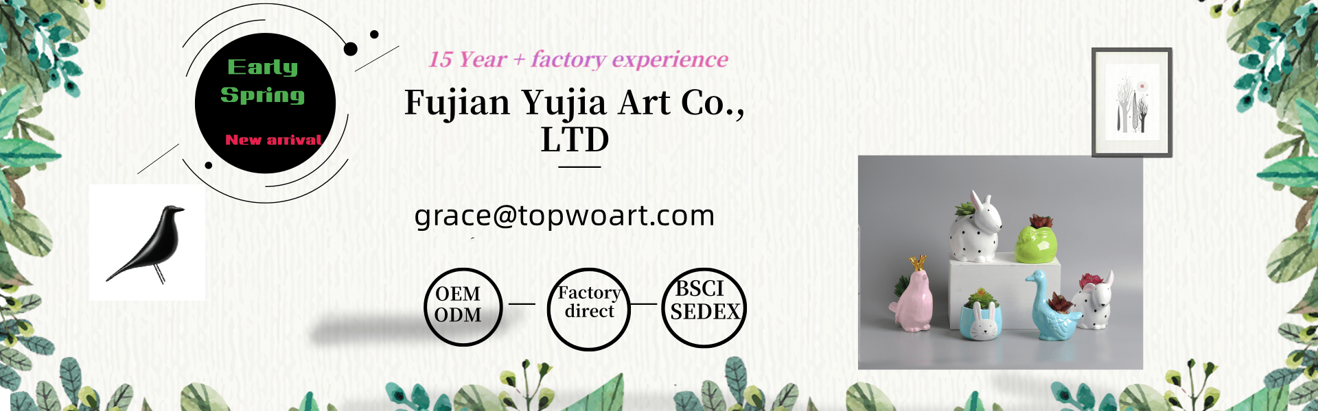 Fujian Dehua Yujia Craft Co., Ltd. – Decorations 1