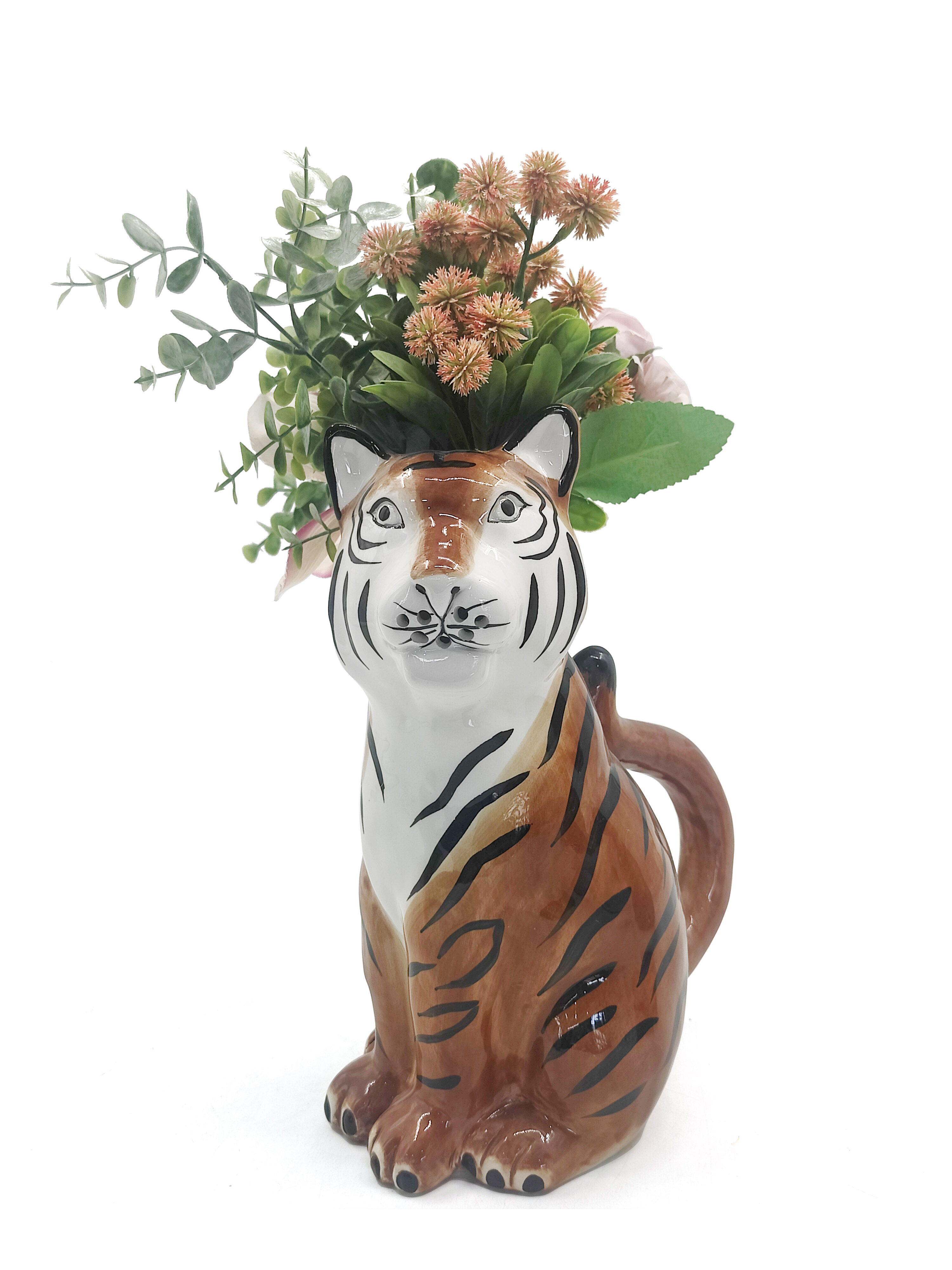 Ceramic animal vase for home decor