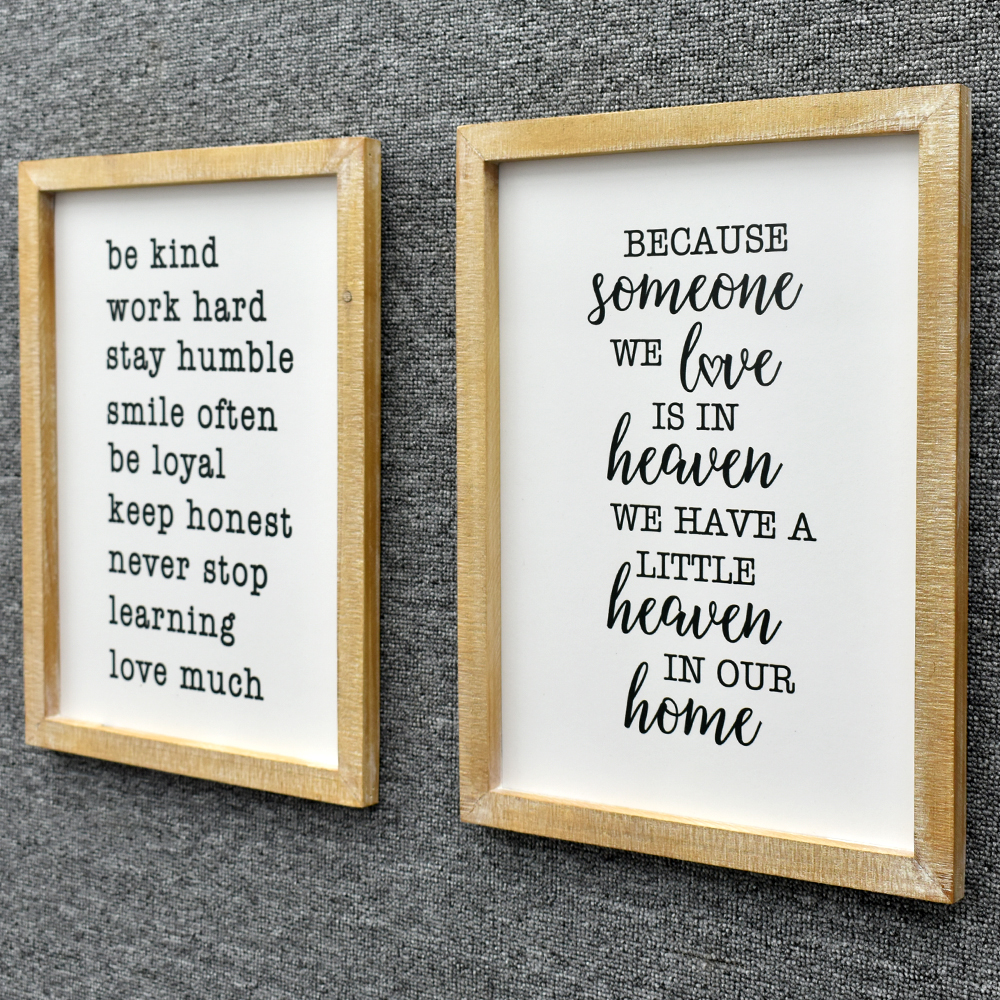 Vintage Prayers Serenity Courage Wisdom Sign 11x16 Farmhouse Wall Art Wood Frame Decor Sign