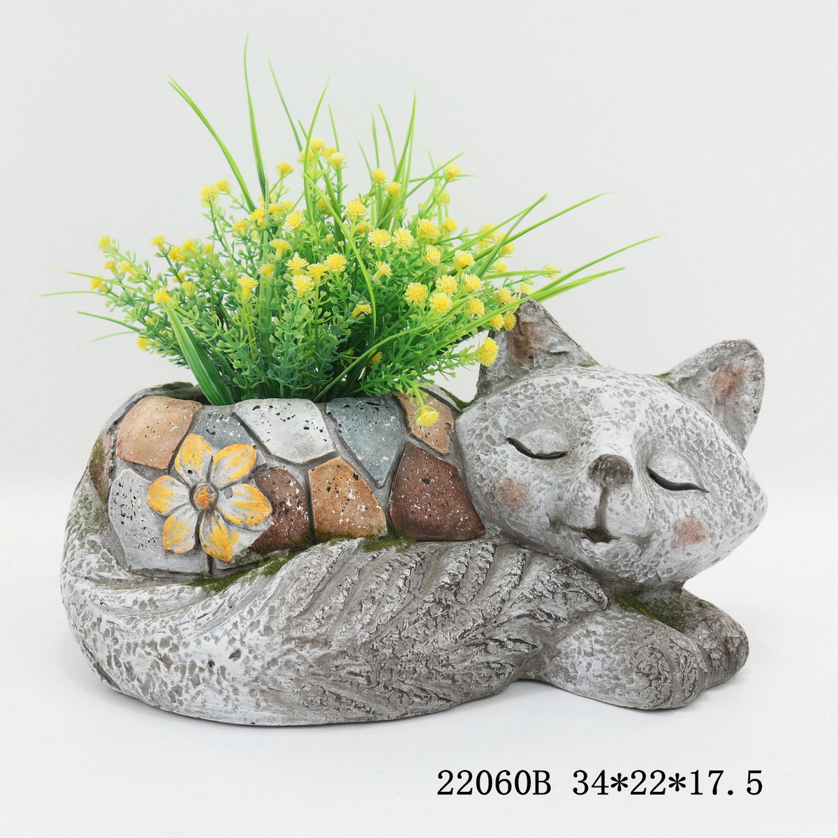Outdoor gardens are planted animal flower Pot