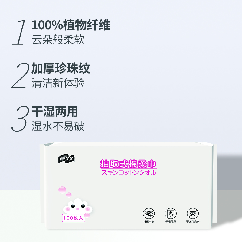 CONDOR drawn-out soft cotton tissue