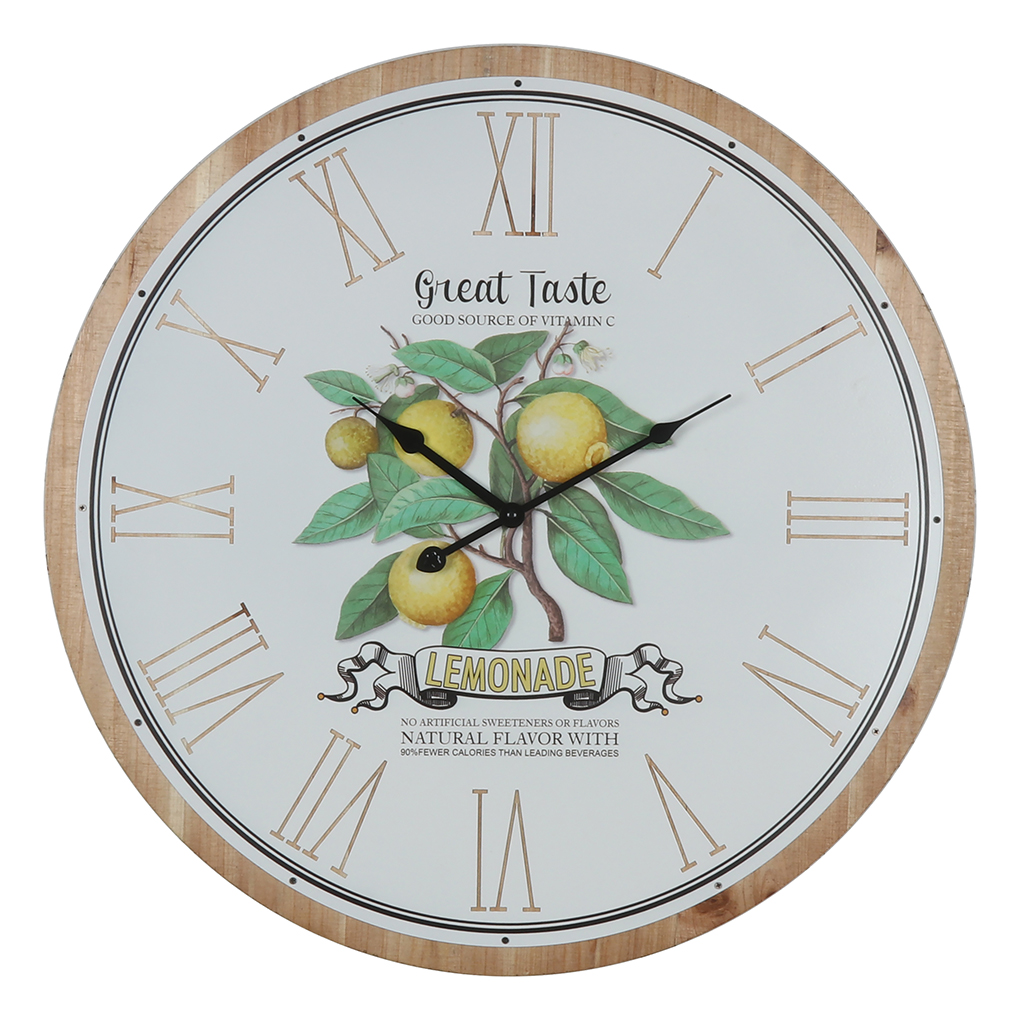 East-Wall Pastoral Rustic Wooden Wall Clock EA21480 EA21481