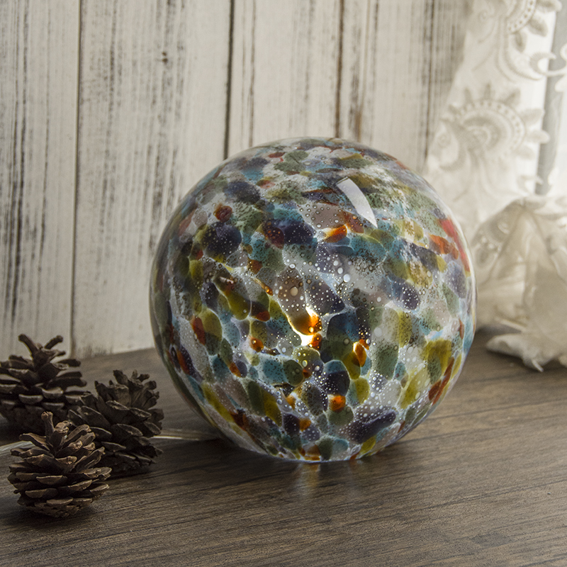 Art color glass decorative lighting handmade spherical table lamp GJ17-20 Garden 43
