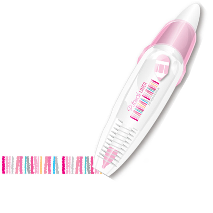 Refillable Knock Click Type Erasable Highlighter Colored Tape, Correction Tape for Decoration