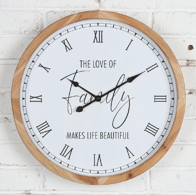 East-Wall Wooden Wall Clock Japanese Wall Hanging Clock EA21733
