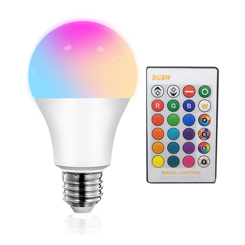 7W RGB Spotlight IR Remote Control E27 16 Color Changing RGB Magic Light Lamp LED Bulb