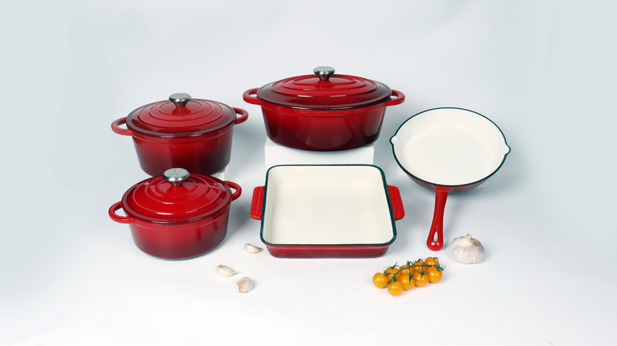 cast iron cookware set/ Enamel Cast IronCasserole, Cast iron Duth Oven