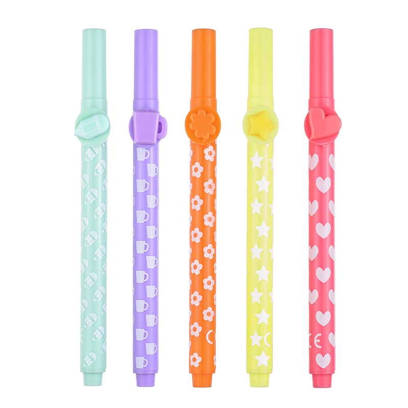 Stamp pen Cute kawaii Color Cartoon Highlighter Marker promotion gift