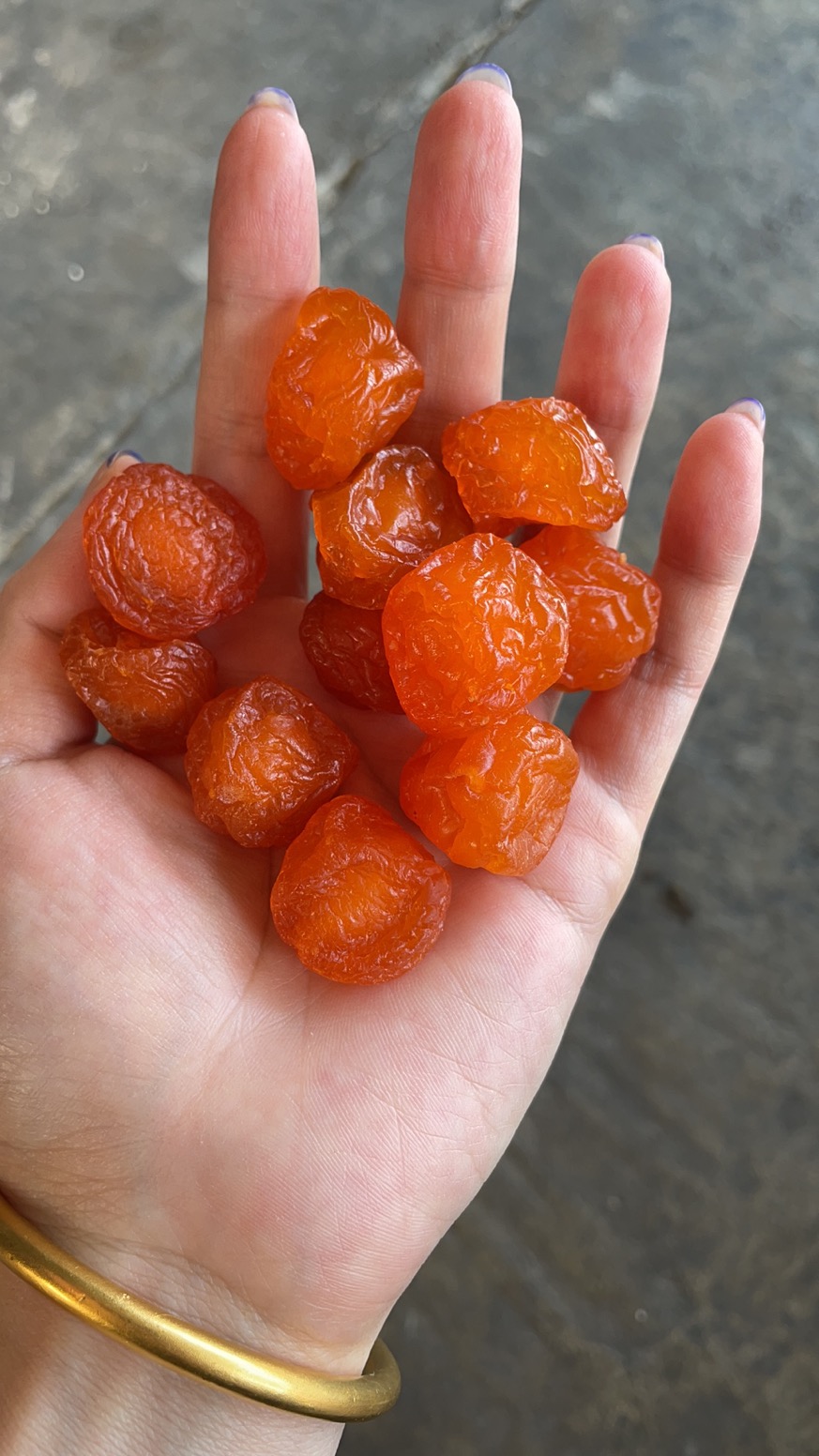 Dried orange plum