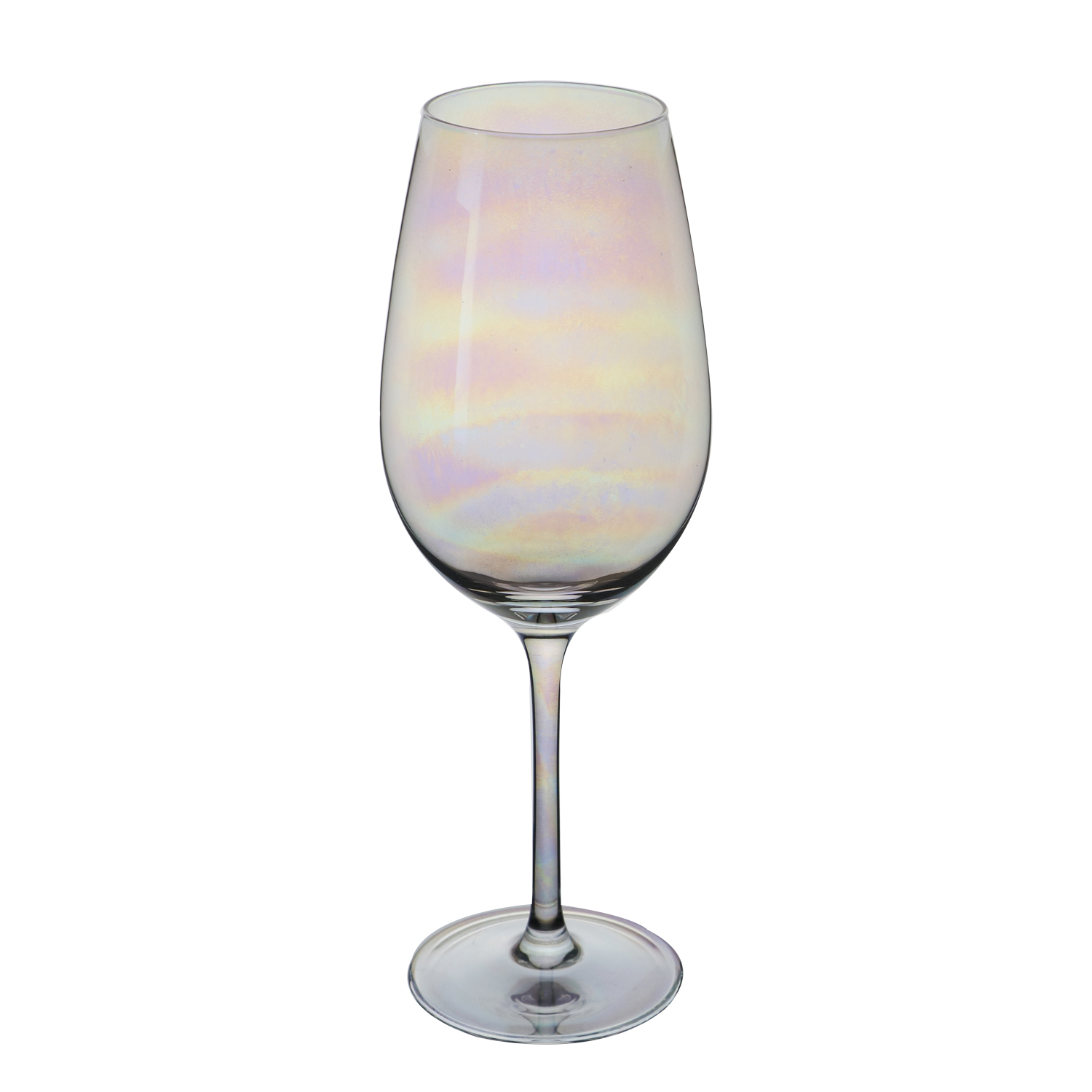 Newsen handmade wine glass with colorful luster