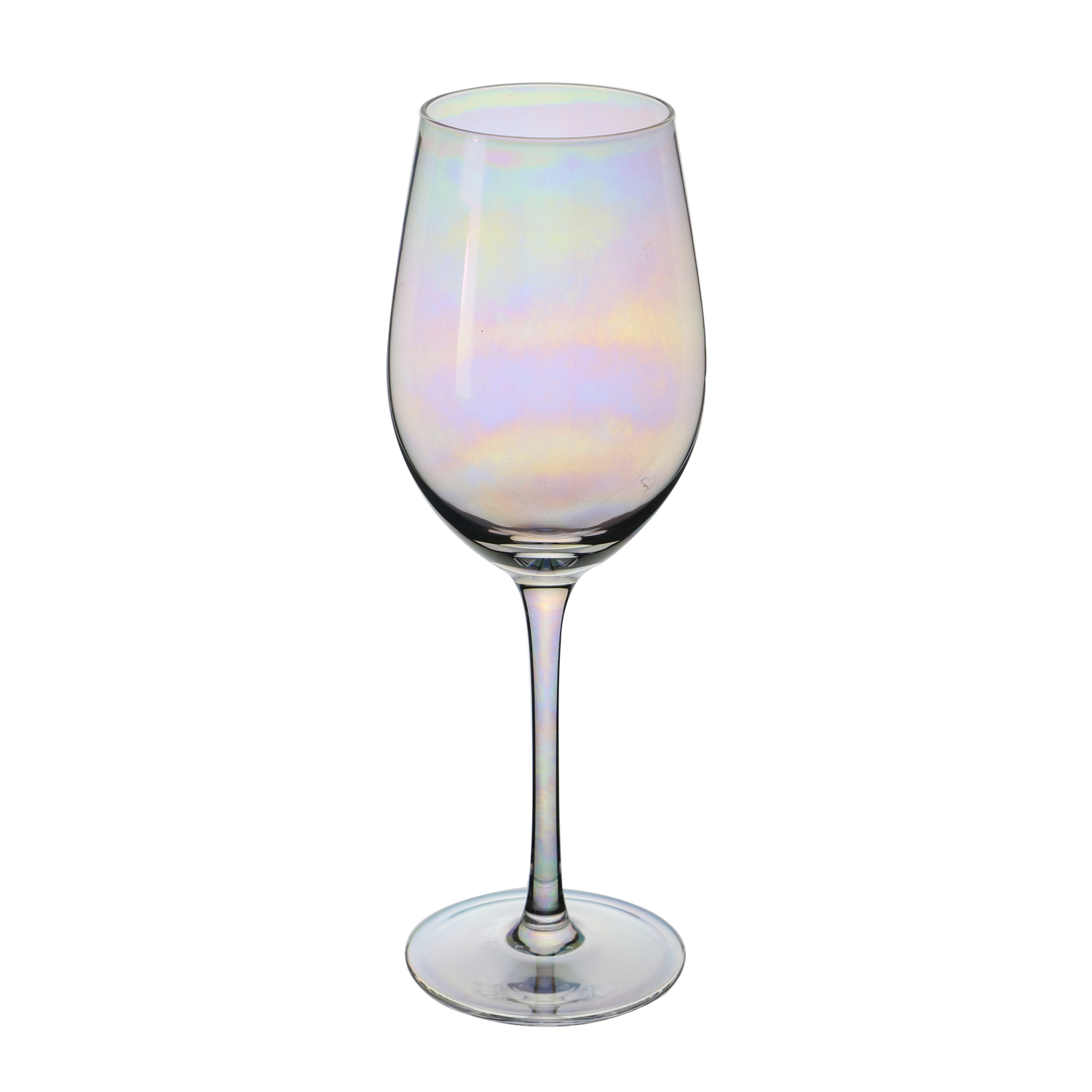 Newsen handmade wine glass with colorful luster