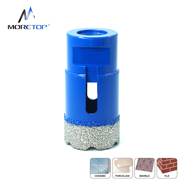 Diamond vacuum brazed hole saw