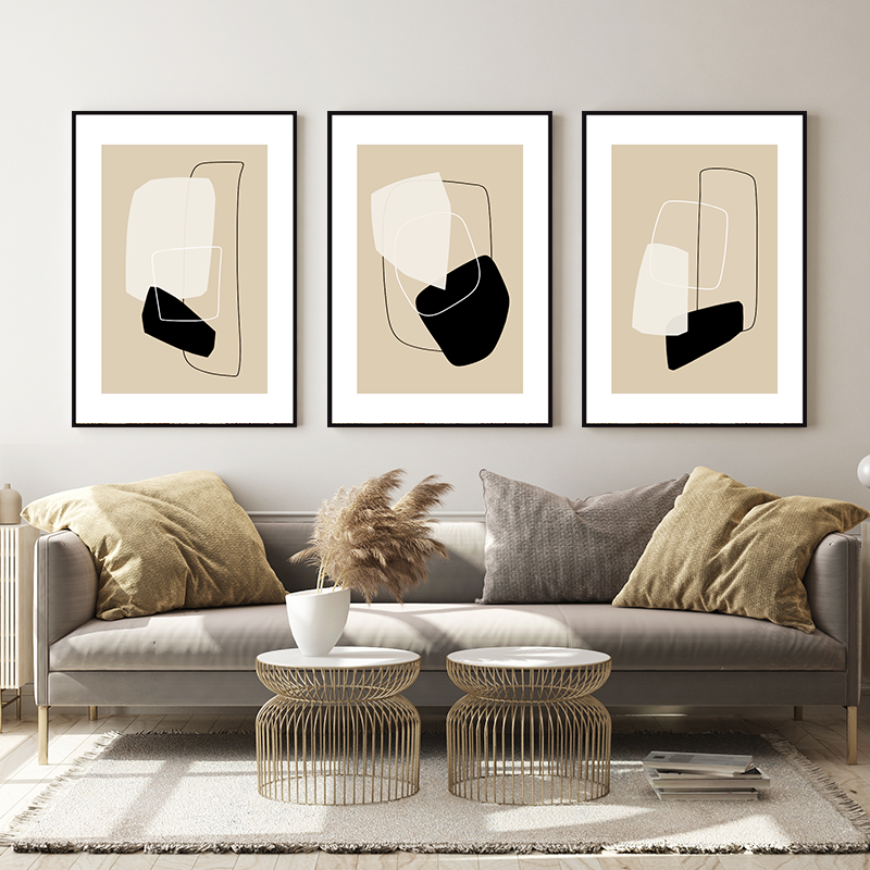 Hot sell abstract floating frame canvas for living room canvas painting