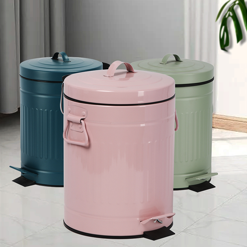 3L 5L 7L 8L 12L 20L 30L 40L powder coat bathroom kitchen living room round roma strip pedal bin