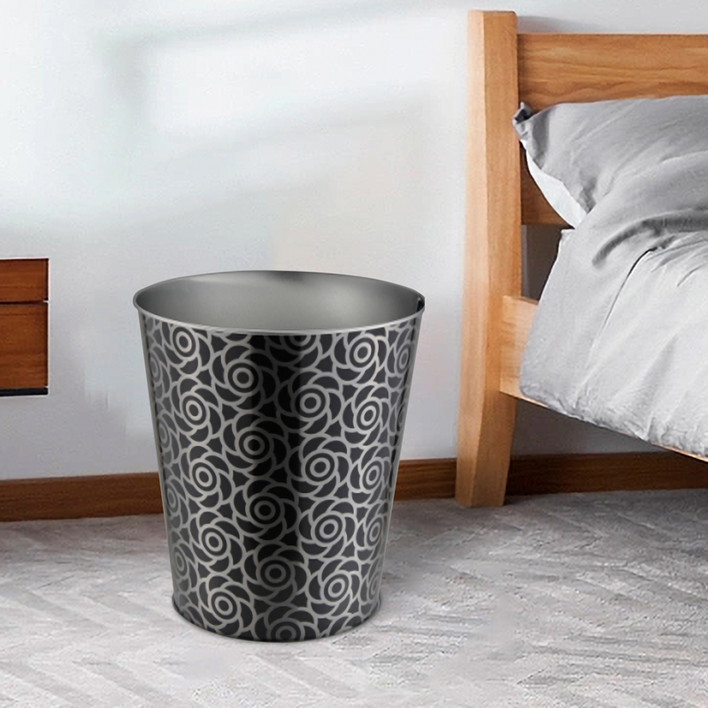 Custom low prices hotel home office round plastic trash basket SW6807Z