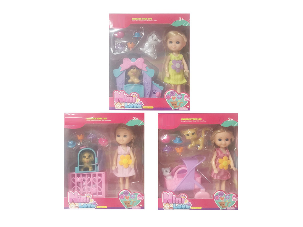 6 Inch Doll(With Accessories,3 Models Assorted)