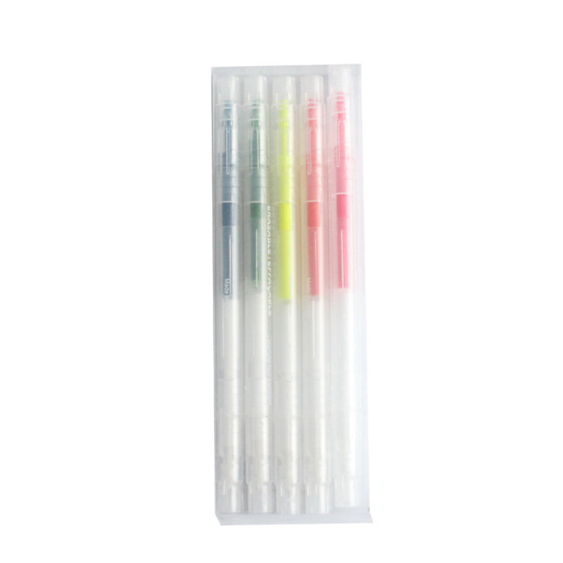 Dye base school marker oblique tip Erasable Highlighters