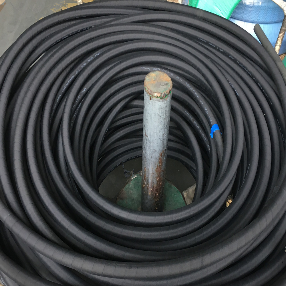 One layer steel wire braided hydraulic rubber hose with cloth wrapped cover