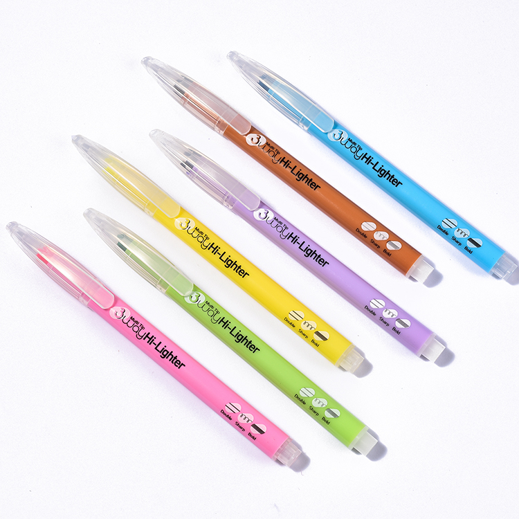 Manufacturer factory sales 3 way YY Shaped Highlighter Marker for painting colors