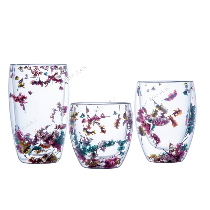 Double wall glass,Coffee mug,heat resistant double wall glass，new design double wall coffee glass