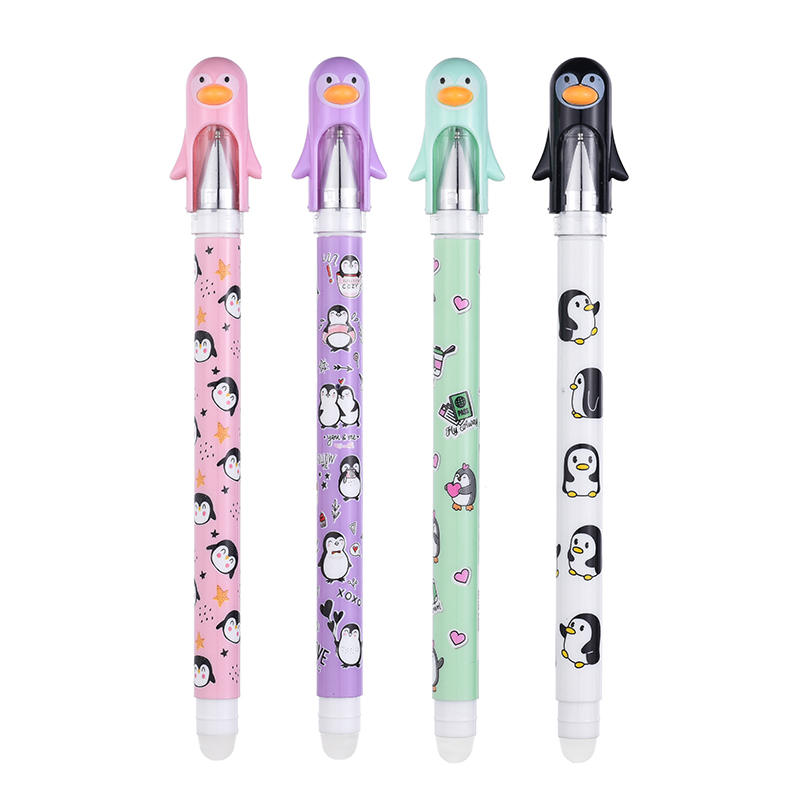 Factory Price Customized Normal 0.5MM Black Refill Erasable Ink Gel Pen with Custom Logo