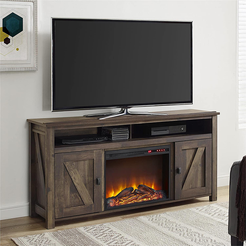 Fireplace tv stand