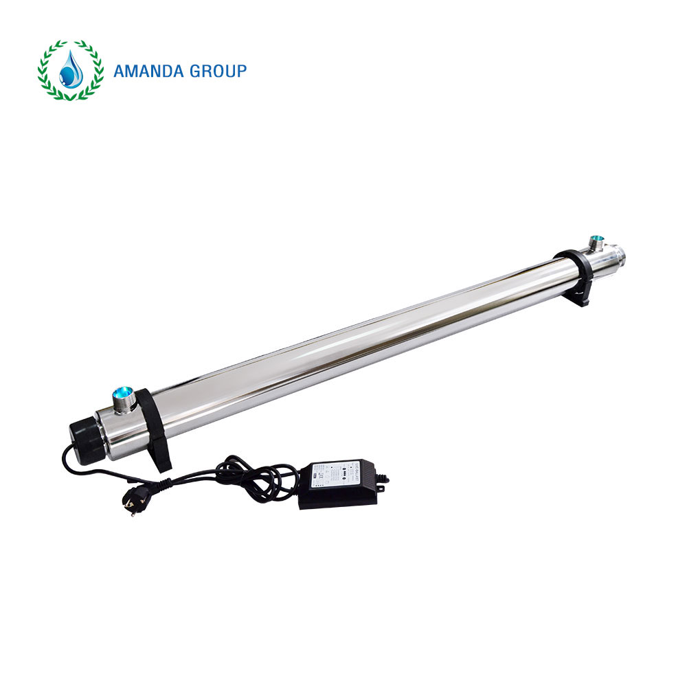 stainless steel 12GPM 30W 55W water UV sterilizer for drinking water
