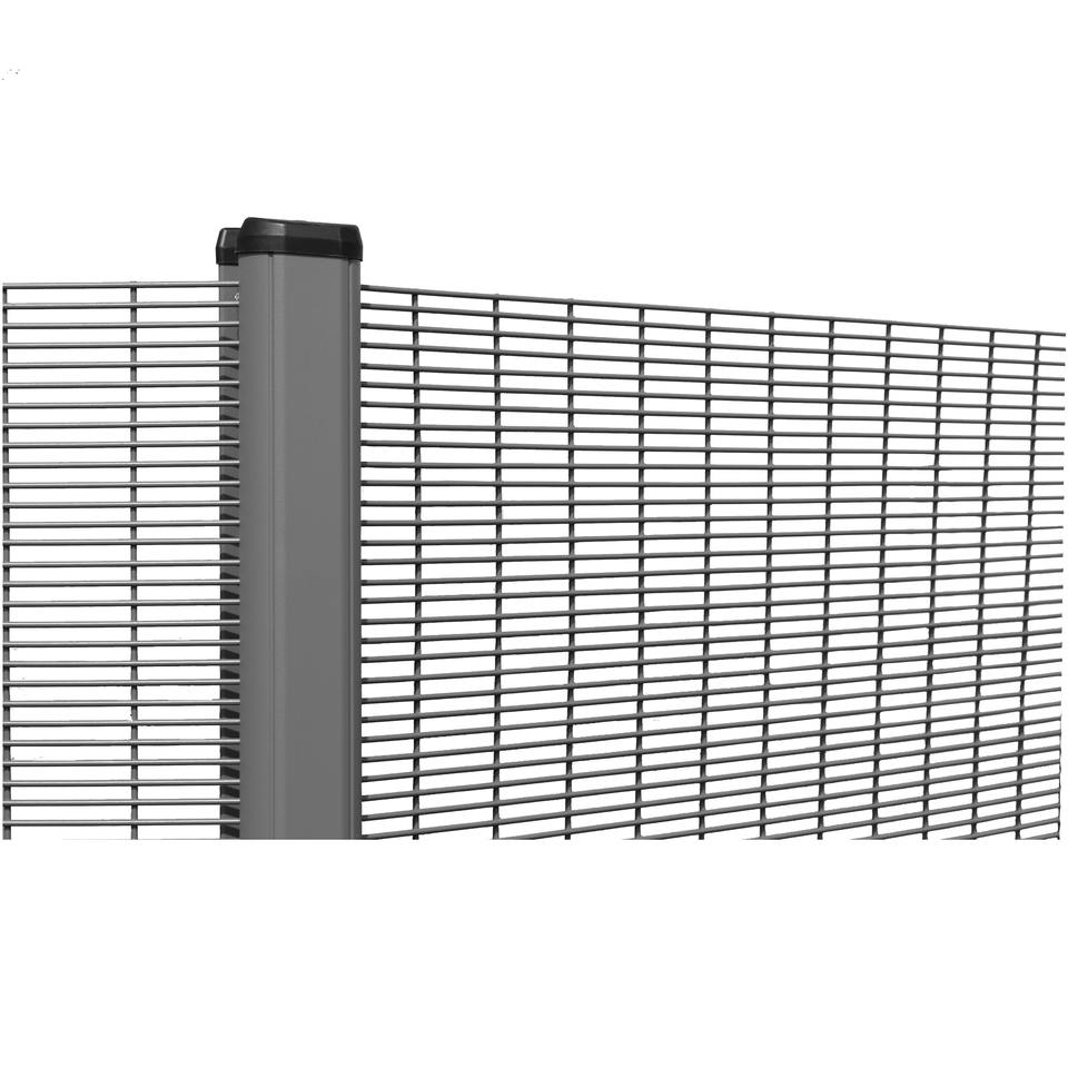 Yard Link Grey Coated Small Mesh Fence 76.2x12.7mm Iron Wire Welded Mesh Panel